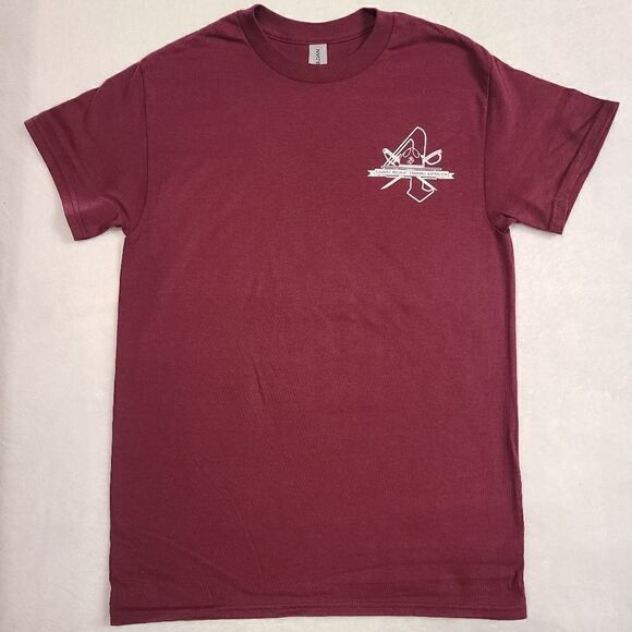 4th Battalion Left Chest Logo Burgundy Tee (#1) - Picture 1 of 3